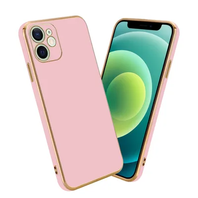 Immagine prodotto di Cadorabo custodia protettiva per Apple iPhone 12 MINI in rosa custodia del telefono cellulare custodia in silicone TPU custodia di protezione della fotocamera caso