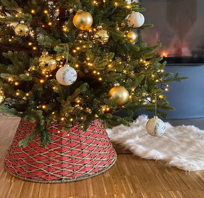 Produktbild von Weihnachtsbaumständer-Abdeckung Vintage Abdeckung für Christbaumständer
