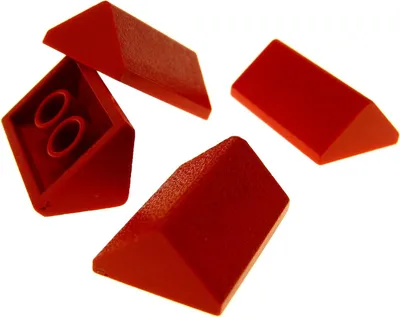 Produktbild von 4x Lego Dachstein 45° 2x3 rot Dachziegel schräg Steine 4564 3042