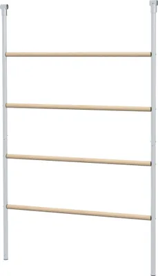 Produktbild von Hühnerleiter mit 4 Sitzstangen aus Stahl/Holz, wetterfest für 4-6 Hühner