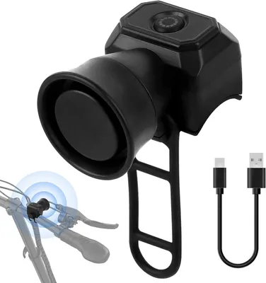 Obrázek produktu pro Elektrické zvonění na kolo, 120 dB - 5 zvuků - Nabíjecí