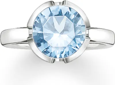 Produktbild von TR2036-009-31-50, TR2036-009-31-52, TR2036-009-31-54 Ring syn. Spinell hellblau TR2036-009-31 Thomas Sabo