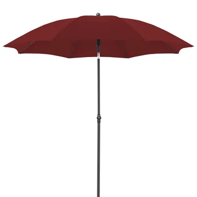 Produktbild von Sonnenschirm - Bordeaux - Polyester - Stahlgestell - Ø 210 cm - Knickfunktion