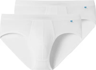 Produktbild von Schiesser 2er Pack Long Life Baumwolle Slip / Unterhose Perfekte Passform, Komfortabler Bund mit kleinem Serien-Logo, Reduzierte Pilling-Bildung und glatte gleichmäßige Oberfläche