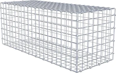 Produktbild von Gabione 100 cm x 40 cm x 40 cm (L x H x T), Maschenweite 5 x 5 cm, Spiralring