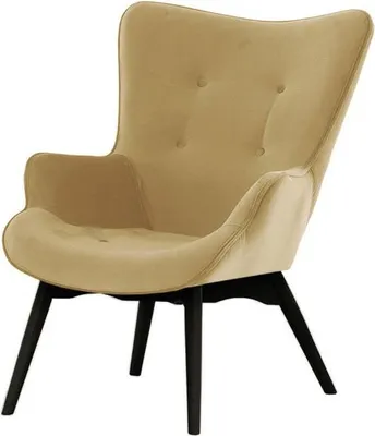 Image de Fauteuil Ducan Velvet-Kronos 35-Noir