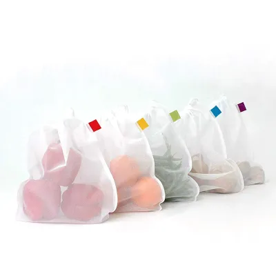 Produktbild von 5pcs Lebensmittelbeutel wiederverwendbares Maschen -Gemüse -Fruchtbeutel mit großer Kapazität zum Einkaufen