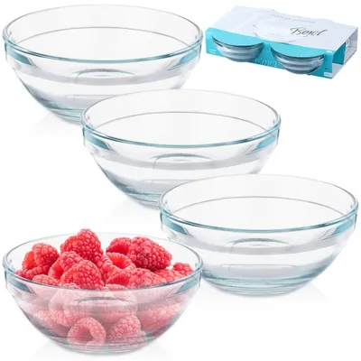 Obrázok produktu pre Sklenená misa Misa na šalát Misa na šalát Sklenené misy 12 cm 275 ml 4 ks.
