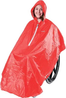 Produktbild von Famanu Regenponcho für Rollstühle - Wasserdicht, universell einsetzbar