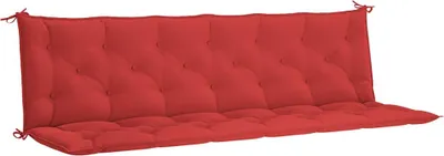 Obrázok produktu pre vidaXL Vankúš na záhradnú lavicu červený 200x(50+50)x7 cm Oxford tkanina