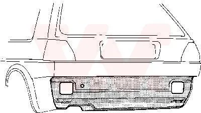 Produktbild von VAN WEZEL Heckwand 5812136 für VW GOLF II (19E, 1G1)