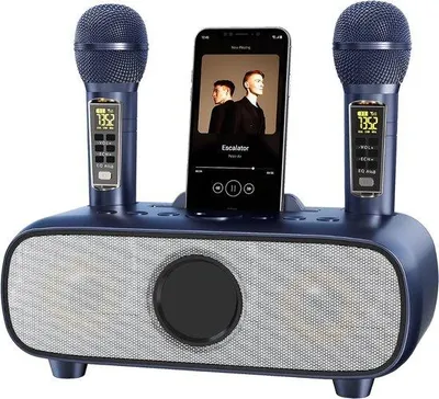 Produktbild von Karaoke-Set für Erwachsene - Karaoke-Set mit 2 drahtlosen Mikrofonen - Karaoke-Set für TV - drahtloses Karaoke-Mikrofon
