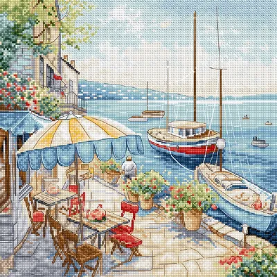 Immagine prodotto di Kit Letistitch per punto croce contato "Seascape", 26x26cm