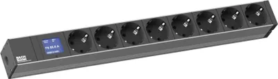 Produktbild von Bachmann Steckdosenleiste 8xSchutzk mit Amperemeter 800.2054