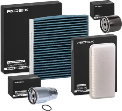 Produktbild von RIDEX Filterset Inspektionspaket Filtersatz für TOYOTA Yaris Schrägheck (P9)