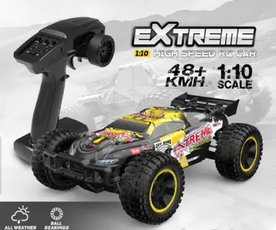 Zdjęcie produktu dla Elektryczny buggy RC 1:10 z pilotem 2,4 GHz, 48 km/h, napęd na wszystkie koła - 1700 mAh LiIon "Extreme 202E"