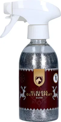 Produktbild von Excellent Horse Christmas Hi Gloss Glitter Spray Silber 250 ml