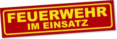 Produktbild von PantherPixel Feuerwehr Im Einsatz Magnetschild Auto Feuerwehrmann Magnetfolie Geschenkidee 20 x 5 cm STANDARDFARBFOLIEN