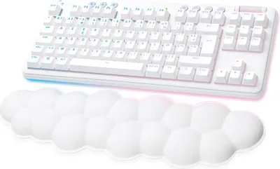 Zdjęcie produktu dla Logitech G G715, Bezprzewodowy, RF Wireless + Bluetooth, Mechaniczna, AZERTY, RGB LED, Biały