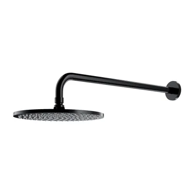 Immagine prodotto di Omnires  WGSET1BL Soffione doccia con braccio da 25 cm, nero