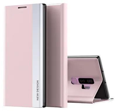 Produktbild von Galaxy S9 Hülle, LaimTop Leder PolyurethanMagnetisch Klapp Stand Schutzhülle für Samsung Galaxy S9 Rosa