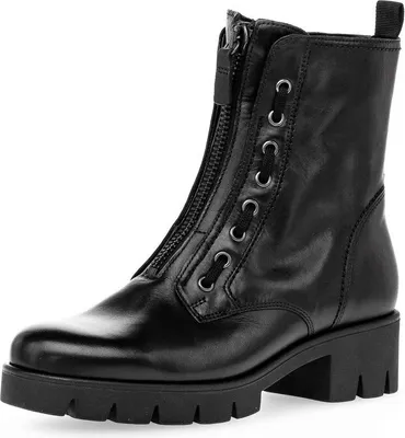 Produktbild von Gabor Shoes Biker Boots - Schwarz Glattleder : Normal : 38.5 Größe: 38.5 Weite: Normal
