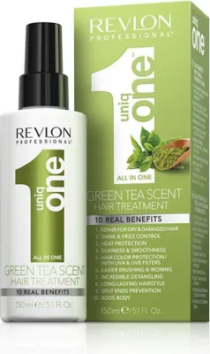 Obrázok produktu pre Revlon Professional Uniq One All In One Green Tea Treatment bezoplachová starostlivosť pre všetky typy vlasov 150 ml