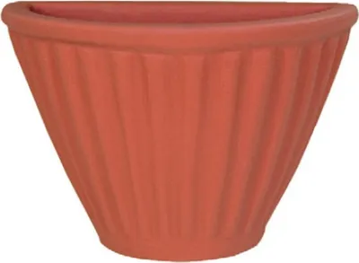 Produktbild von Garden Italia Vasen – GERLA Wandvase/Korb zentrighe Seite 31 cm – Höhe 21 cm – Hergestellt in Italien – 100 % recycelbar – Vase aus TERRAKOTTA-gefärbtem Harz – Leicht – stoßfest, 21
