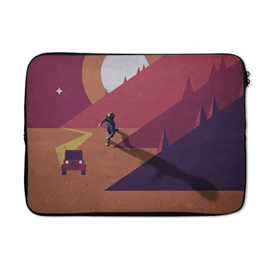 Produktbild von MuchoWow® Laptop Hülle 14 ZollKind in der Wüste Laptoptasche - Laptoptasche - Stoßsicher - Schutzhaube