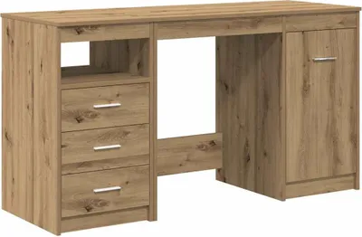 Produktbild von vidaXL Schreibtisch mit Schrank Artisan Oak Engineered Wood