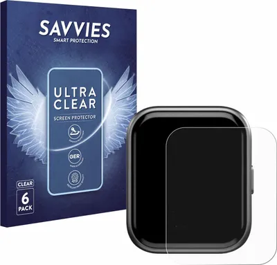 Produktbild von 6x Für 360gradfitness FITSmartWatch Pro 3 Smart 2024 Schutzfolie Savvies Displayschutz Display Schutz Folie Klar Transparent