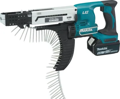 Produktbild von Makita DFR750RTE, Schwarz, Blau, 4000 RPM, 4,2 mm, Akku, 18 V, 0,75 h