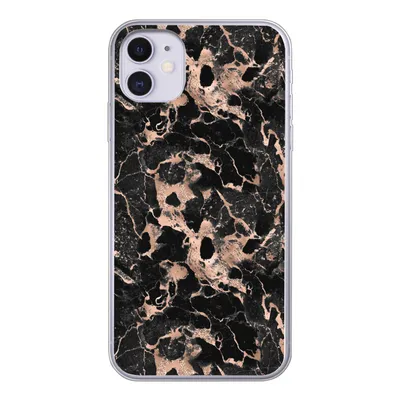 Produktbild von MuchoWow® Handyhülle Schutzhülle Hülle für iPhone 11 Marmor - Rose - Muster - Chic Silikon Softcase Handy Hülle - Handytasche