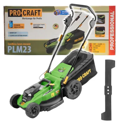 Zdjęcie produktu dla Kosiarka akumulatorowa Procraft PLM23bb 40 V (2x 20 V) 430 mm Brushless Solo – bez akumulatora, bez ładowarki