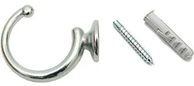 Obrázok produktu pre Ľahký háčik na záclony 40 mm – chróm – balenie po 2 kusy