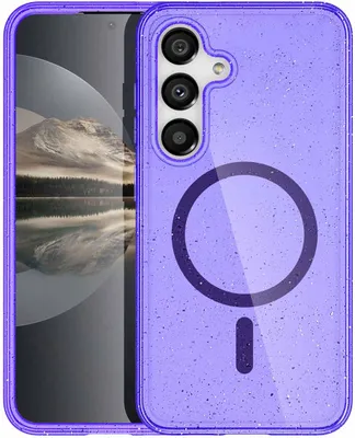 Image de imoshion Sparkle Backcover avec MagSafe pour le Samsung Galaxy S24 - Violet pailleté