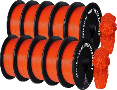 Immagine prodotto di filamento per stampa 3D, 1,75 mm, PETG non tossico, arancione