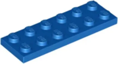 Produktbild von Lego® 2x6 Platte 3795 - 10 Stück Blau