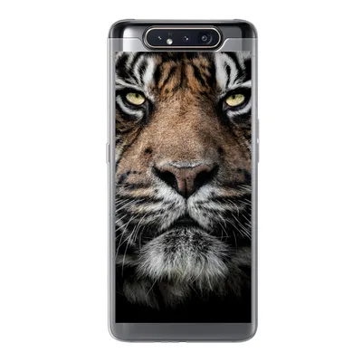 Produktbild von MuchoWow® Handyhülle Schutzhülle Hülle für Samsung Galaxy A80 Tiger - Nahaufnahme - Tier Silikon Softcase Handy Hülle - Schutzdeckel
