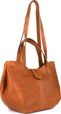 Produktbild von Benthill Damen Handtasche Leder - Shopper aus weichem hochwertigem Echtleder - Vintage Fashion Bag Beutel - Umhängetaschen - Schultertasche