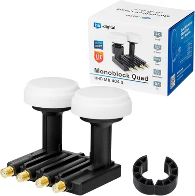 Produktbild von hb-digital Monoblock LNB Quad UHD MB 404 S für 4 Teilnehmer/Receiver