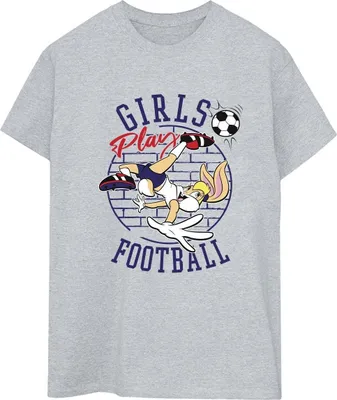 Produktbild von Looney Tunes - "Girls Play Football" T-Shirt für Damen BI52340 (L) (Grau)