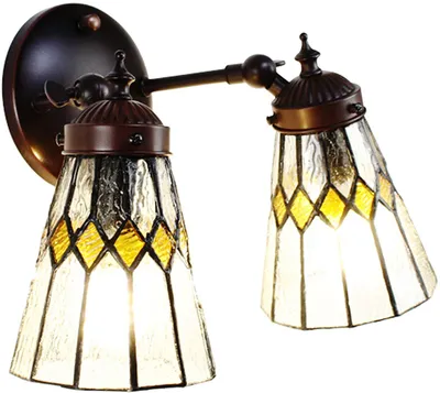 Obrázok produktu pre Clayre & Eef 5LL-6210 Tiffany nástenné svietidlo béžová 30x23x23 cm E14-max 2x25W