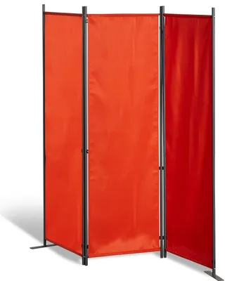 Zdjęcie produktu dla Grasekamp ścianka działowa 165x170 cm trzyczęściowa - terra - parawan ścianka działowa ścianka działowa parawan prywatność