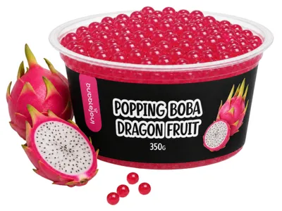 Produktbild von BubbleJoy Popping Boba Drachenfrucht 350 g Fruchtperlen für Bubble Tea