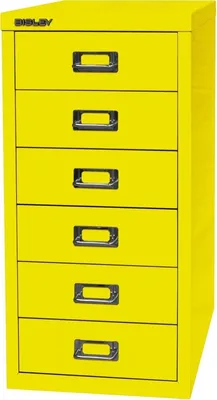 Image de BISLEY L296641 Schubladenschr.A4 6sch.gelb