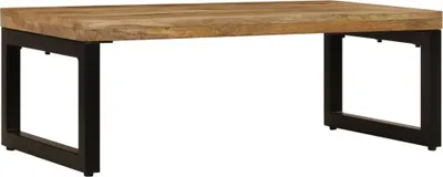 Produktbild von vidaXL Couchtisch 100x50x35 cm Massivholz Mango und Stahl
