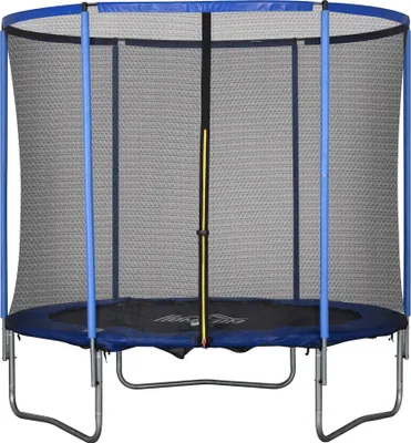Zdjęcie produktu dla Trampolina HOMCOM z siatką zabezpieczającą Trampolina ogrodowa stalowa Ø244 x 240H cm