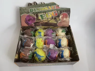 Obrázok produktu pre plyšové dinosaurie vajíčko 12 ks