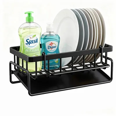 Produktbild von Schwammhalter für Küchenspüle,Abflussregal, rostfrei,Küchenspüle-Organizer,für Schwammhalter, Handtuchhalter, Spültuchhalter